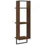 3-stöckiges Wandregal braunes Eichenholz 30x25x100 cm von , Regale und Regale - Ref: Foro24-836307, Preis: 31,36 €, Rabatt: %