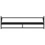 Wall shelves with 6 pieces of engineered wood and black bars by , Shelves and shelves - Ref: Foro24-836268, Price: 58,37 €, D...
