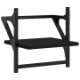 Wall shelves with 6 pieces of engineered wood and black bars by , Shelves and shelves - Ref: Foro24-836268, Price: 58,37 €, D...