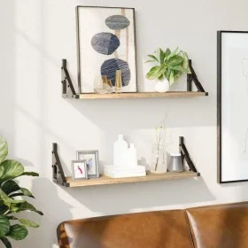 Estantes de pared 2 unidades roble Sonoma 60x15x15,5 cm by , Shelves and shelves - Ref: Foro24-836324, Price: 27,32 €, Discou...