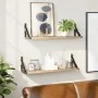 Estantes de pared 2 unidades roble Sonoma 60x15x15,5 cm de , Estantes y estanterías - Ref: Foro24-836324, Precio: 27,18 €, De...