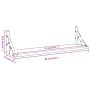 Wandregale 2 Stück Eiche Sonoma 60x15x15,5 cm von , Regale und Regale - Ref: Foro24-836324, Preis: 28,80 €, Rabatt: %