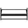 Estantes de pared con barras 4 pzas madera de ingeniería negro by , Shelves and shelves - Ref: Foro24-836263, Price: 36,92 €,...