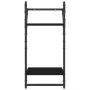 Estantes de pared con barras 4 pzas madera de ingeniería negro by , Shelves and shelves - Ref: Foro24-836263, Price: 36,51 €,...