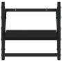 Estantes de pared con barras 4 pzas madera de ingeniería negro by , Shelves and shelves - Ref: Foro24-836263, Price: 36,92 €,...