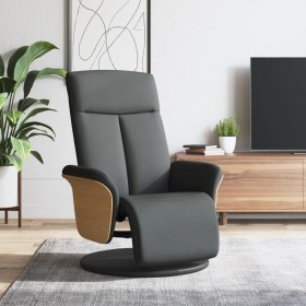 Recliner armchair with footrest in dark gray fabric by , Armchairs - Ref: Foro24-356522, Price: 199,37 €, Discount: %