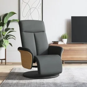 Recliner armchair with footrest in dark gray fabric by , Armchairs - Ref: Foro24-356522, Price: 240,44 €, Discount: %