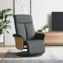 Recliner armchair with footrest in dark gray fabric by , Armchairs - Ref: Foro24-356522, Price: 240,44 €, Discount: %