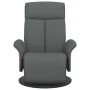Recliner armchair with footrest in dark gray fabric by , Armchairs - Ref: Foro24-356522, Price: 240,44 €, Discount: %
