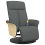 Verstellbarer Massagesessel mit Fußstütze dunkelgrauer Stoff von , Sessel - Ref: Foro24-356534, Preis: 282,58 €, Rabatt: %