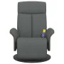 Verstellbarer Massagesessel mit Fußstütze dunkelgrauer Stoff von , Sessel - Ref: Foro24-356534, Preis: 282,58 €, Rabatt: %