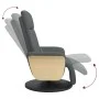 Verstellbarer Massagesessel mit Fußstütze dunkelgrauer Stoff von , Sessel - Ref: Foro24-356534, Preis: 282,58 €, Rabatt: %