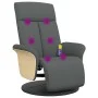Verstellbarer Massagesessel mit Fußstütze dunkelgrauer Stoff von , Sessel - Ref: Foro24-356534, Preis: 282,58 €, Rabatt: %