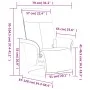 Verstellbarer Massagesessel mit Fußstütze dunkelgrauer Stoff von , Sessel - Ref: Foro24-356534, Preis: 282,58 €, Rabatt: %