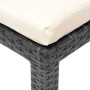 Gartenliege mit schwarzem synthetischem Rattankissen von vidaXL, Liegen - Ref: Foro24-42846, Preis: 161,84 €, Rabatt: %
