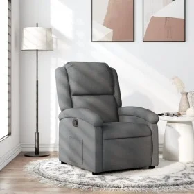 Dark gray fabric recliner by , Armchairs - Ref: Foro24-371752, Price: 225,74 €, Discount: %