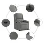 Dark gray fabric recliner by , Armchairs - Ref: Foro24-371752, Price: 225,74 €, Discount: %