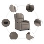 Taupe Gray Fabric Recliner by , Armchairs - Ref: Foro24-371759, Price: 233,59 €, Discount: %