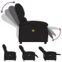 Sillón reclinable de masaje de tela negro de , Sillones - Ref: Foro24-371765, Precio: 205,71 €, Descuento: %