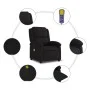 Sillón reclinable de masaje de tela negro de , Sillones - Ref: Foro24-371765, Precio: 205,71 €, Descuento: %