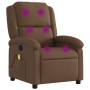 Reclining massage chair in brown fabric by , Armchairs - Ref: Foro24-371767, Price: 256,30 €, Discount: %