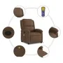 Reclining massage chair in brown fabric by , Armchairs - Ref: Foro24-371767, Price: 251,50 €, Discount: %