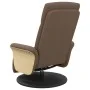 Brown fabric massage recliner with footrest by , Armchairs - Ref: Foro24-356536, Price: 259,81 €, Discount: %