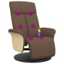 Brauner Massagesessel aus Stoff mit Fußstütze von , Sessel - Ref: Foro24-356536, Preis: 231,15 €, Rabatt: %