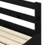 Ausziehbares Schlafsofa aus massivem schwarzem Kiefernholz, 80 x 200 cm von , Betten und Lattenroste - Ref: Foro24-836152, Pr...