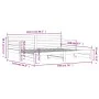 Trundle sofa bed solid black pine wood 80x200 cm by , Beds and slatted bases - Ref: Foro24-836152, Price: 220,66 €, Discount: %