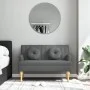 Dark gray fabric bench with cushions, 113x64.5x75.5 cm by , Banks - Ref: Foro24-372131, Price: 157,43 €, Discount: %