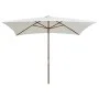 Parasol with wooden pole 200x300 cm cream white by vidaXL, Umbrellas - Ref: Foro24-42960, Price: 83,31 €, Discount: %