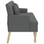 Dark gray fabric bench with cushions, 113x64.5x75.5 cm by , Banks - Ref: Foro24-372131, Price: 157,43 €, Discount: %