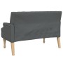 Banco con cojines tela gris oscuro 113x64,5x75,5 cm de , Bancos - Ref: Foro24-372131, Precio: 134,52 €, Descuento: %