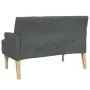 Dark gray fabric bench with cushions, 113x64.5x75.5 cm by , Banks - Ref: Foro24-372131, Price: 157,43 €, Discount: %