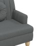Banco con cojines tela gris oscuro 113x64,5x75,5 cm de , Bancos - Ref: Foro24-372131, Precio: 134,52 €, Descuento: %
