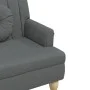 Dark gray fabric bench with cushions, 113x64.5x75.5 cm by , Banks - Ref: Foro24-372131, Price: 157,43 €, Discount: %