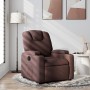 Dark Brown Fabric Reclining Massage Chair by , Armchairs - Ref: Foro24-372370, Price: 201,25 €, Discount: %