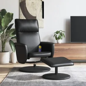 Massagesessel mit Fußstütze Kunstleder schwarz von , Sessel - Ref: Foro24-356560, Preis: 164,33 €, Rabatt: %