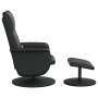 Reclining massage armchair with footrest in black synthetic leather by , Armchairs - Ref: Foro24-356560, Price: 170,92 €, Dis...