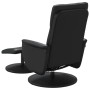 Reclining massage armchair with footrest in black synthetic leather by , Armchairs - Ref: Foro24-356560, Price: 170,92 €, Dis...