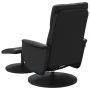 Sillón reclinable masaje con reposapiés cuero sintético negro de , Sillones - Ref: Foro24-356560, Precio: 156,25 €, Descuento: %