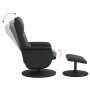 Reclining massage armchair with footrest in black synthetic leather by , Armchairs - Ref: Foro24-356560, Price: 170,92 €, Dis...