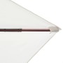 Sombrilla con palo de madera 200x300 cm blanco crema de vidaXL, Sombrillas - Ref: Foro24-42960, Precio: 83,13 €, Descuento: %