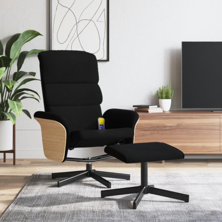 Reclining massage armchair with black fabric footrest by , Armchairs - Ref: Foro24-356624, Price: 146,24 €, Discount: %