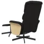 Sillón reclinable de masaje con reposapiés tela negro de , Sillones - Ref: Foro24-356624, Precio: 151,84 €, Descuento: %