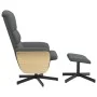 Dark gray fabric recliner with footrest. by , Armchairs - Ref: Foro24-356611, Price: 212,97 €, Discount: %