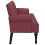 Bank mit Rückenlehne aus rotem Stoff, 120 x 62 x 75,5 cm von , Banken - Ref: Foro24-372127, Preis: 178,89 €, Rabatt: %