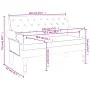 Bench with backrest red fabric 120x62x75.5 cm by , Banks - Ref: Foro24-372127, Price: 186,19 €, Discount: %
