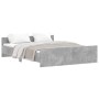 Betongrauer Bettrahmen mit Kopf- und Fußteil 140 x 200 cm von , Betten und Lattenroste - Ref: Foro24-3203750, Preis: 146,64 €...